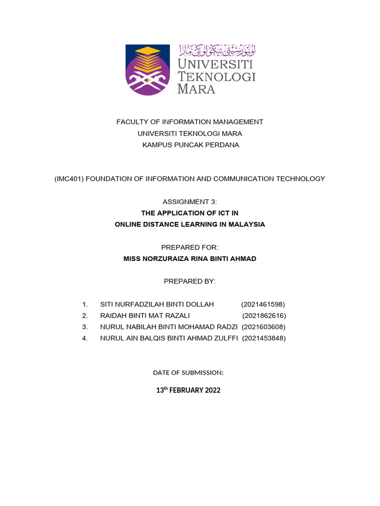 Imc401 Group Download Free Pdf Educational Technology Distance