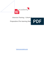 10 Academy - Intensive Training - Pre-Learning Materials