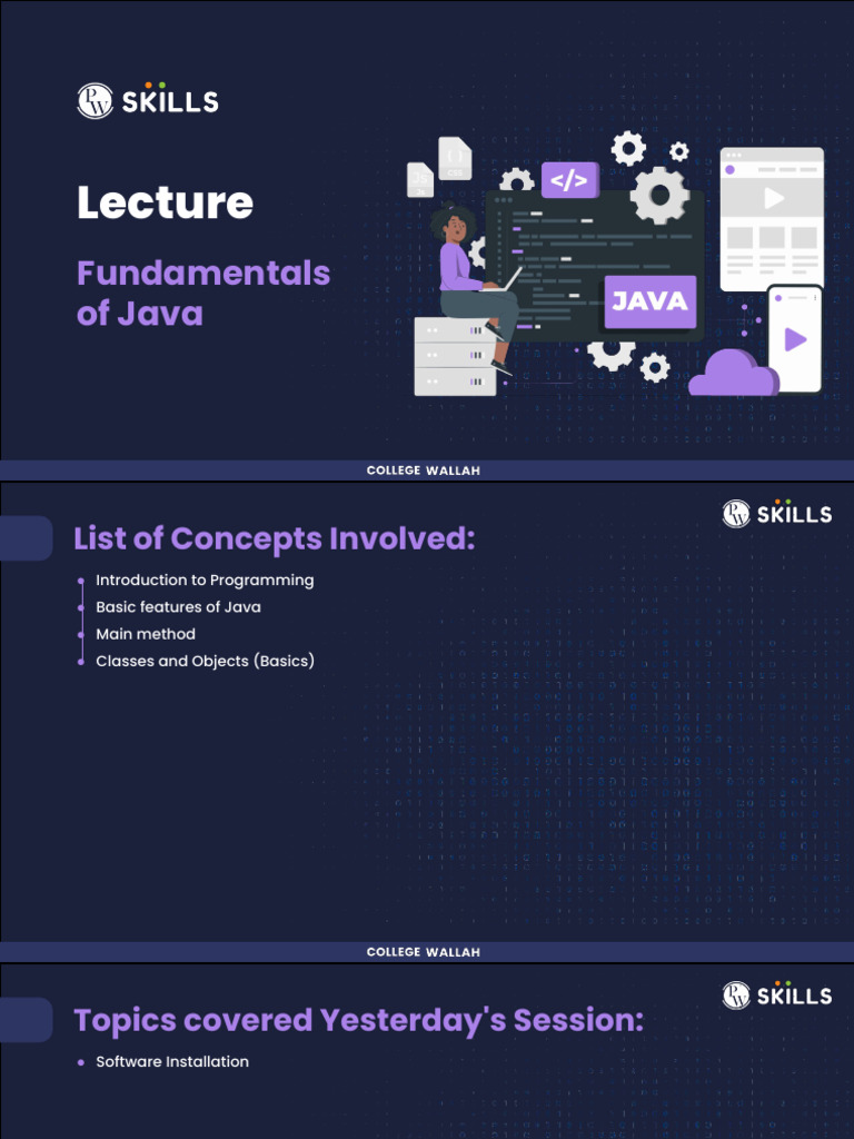 Fundamentals of Java | PDF