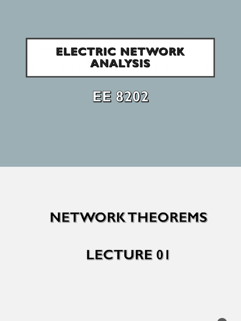 L1 PDF Electrical Network Passivity (Engineering)