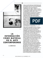 LA Información Como Material en El Arte - Contemporáneo: Li, Sainz DE AJA