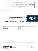 Methot Statement For Waste Water Network Crossings