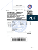 Plate No: 599IFA: Official Receipt
