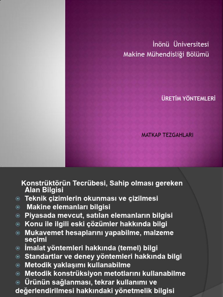 Uretim 1 | PDF