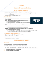 Devoir 1 Normalisation Et Graphe Minimale