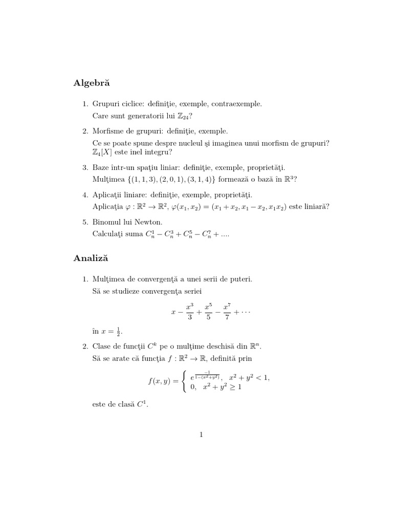 Model Subiecte Licenta 2022-1 | PDF