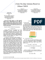220GHz High Gain On-Chip Antenna Based On 180nm CMOS