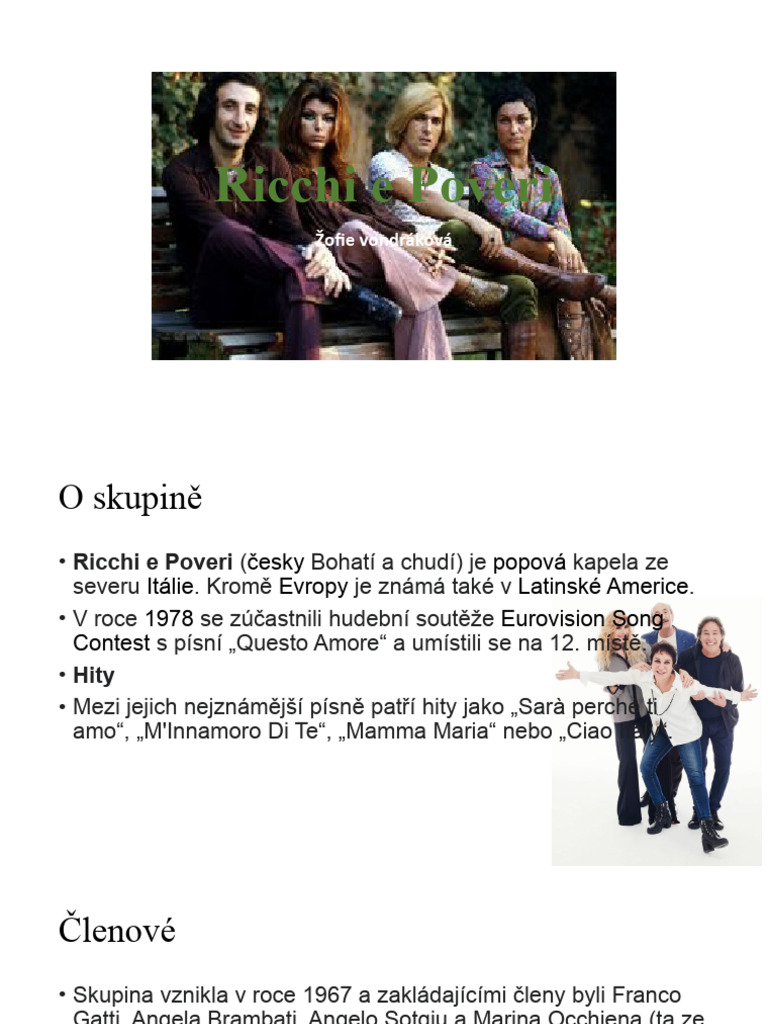 Ricchi e Poveri | PDF