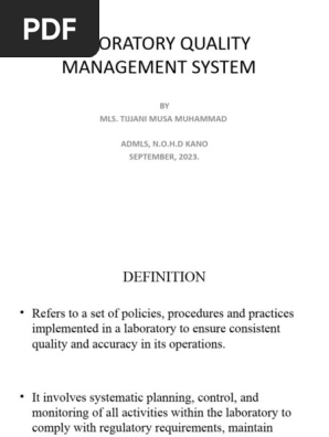 QUALITY MANAGEMENT SYSTEM.