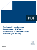 Esd Risk Assessment Beach Cast Marine Algae Fishery