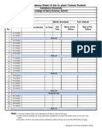 Attendence Sheet Training