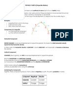 PHY 9 UNIT 2 Projectile Motion