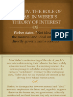 Webers Thoery of Interest