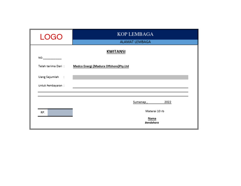 Contoh Kwitansi | PDF