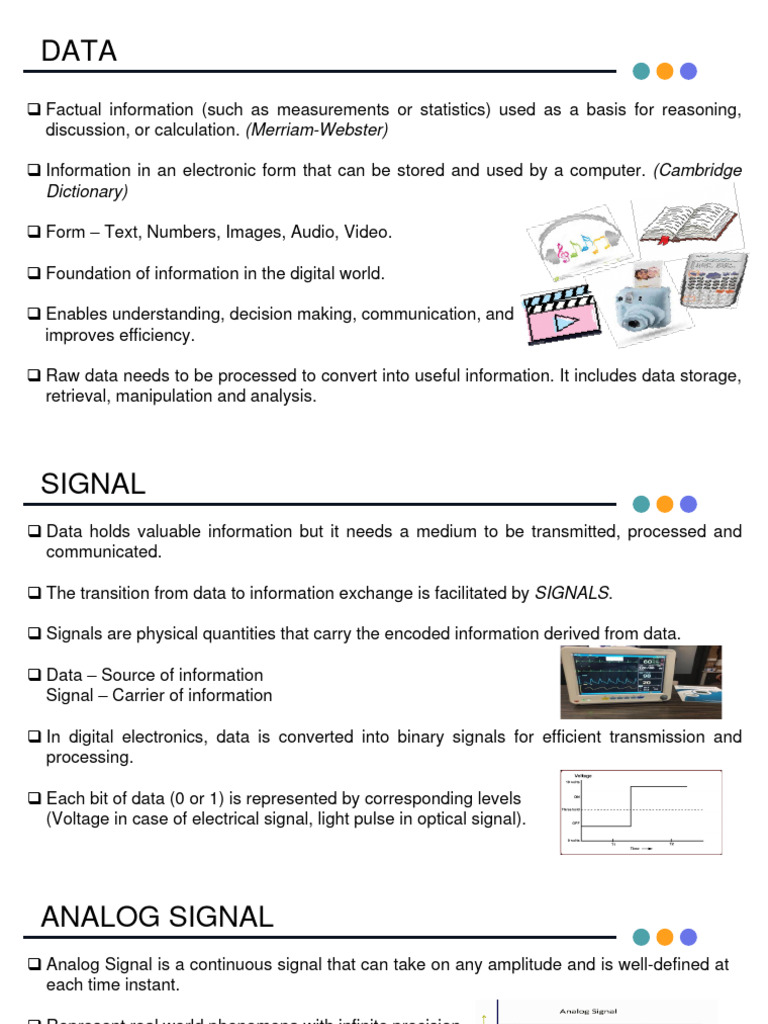 Topic 1 PDF Digital Electronics Digital Signal