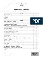 Questionário de Rastreamento Metabólico - Tatiane Lino Dos Santos