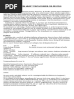 Transformer Oil Testing