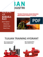 Materi Training Hydrant PT - Uai 4 Nov 2022