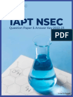 IAPT NSEC Question Paper Answer Key 2022 23