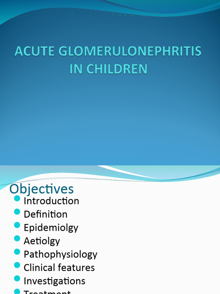 Acute Glomerulonephritis Overview | PDF | Diseases And Disorders ...