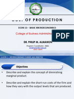 Cost of Production