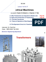 EE-260 Lecture 06, 07 Transformer