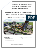 Memoire de Master en Architecture Option: Architecture Et Cultures Constructives