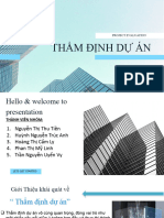 THẨM ĐỊNH DỰ ÁN