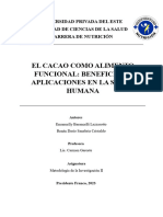 Anteproyecto Beneficios Del Cacao