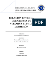 Relación Vitamina b12 y Depresion