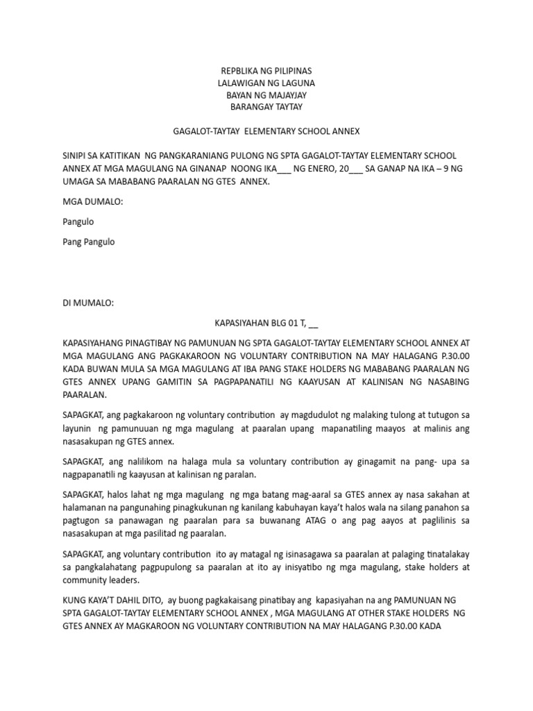 Gtes Annex Resolution | PDF