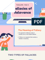 Week 11 - Fallacies of Relevance