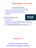 Lecture 15 Technical Analysis Trading