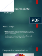 A Presentation About Energy