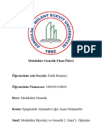 Moleküler Genetik Final Ödeviii