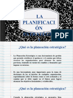 LA PLANIFICACIÓN ESTRATÉGICA 3era Hora Domingo 17 Septiembre