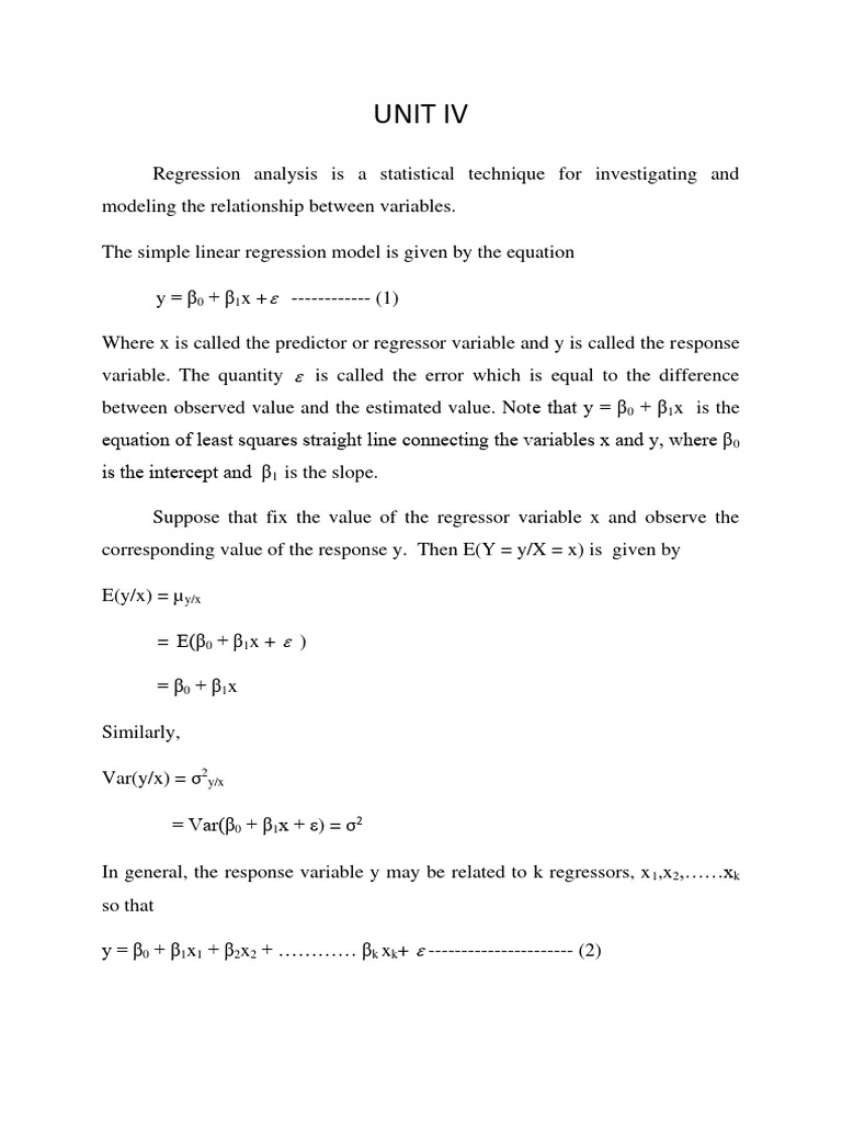 Unit4 multivariate analysis pdf dependent and independent variables