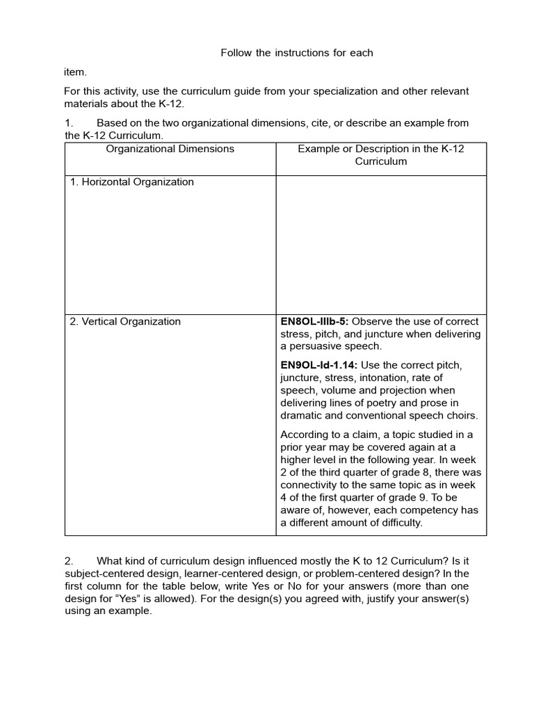 Learning Task Pdf