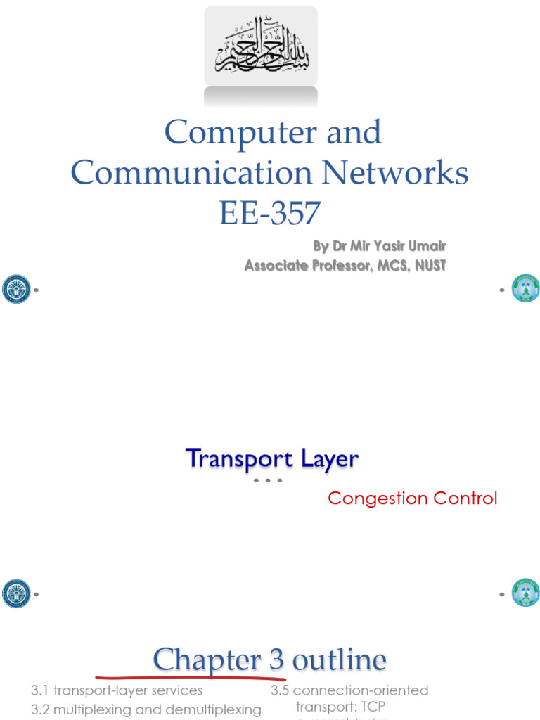 Lec 3 - Transport Layer - VIII - Congestion Control | PDF ...