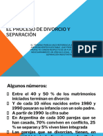 El Proceso de Divorcio y Separación