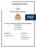 Lab Assignment ECS556 1