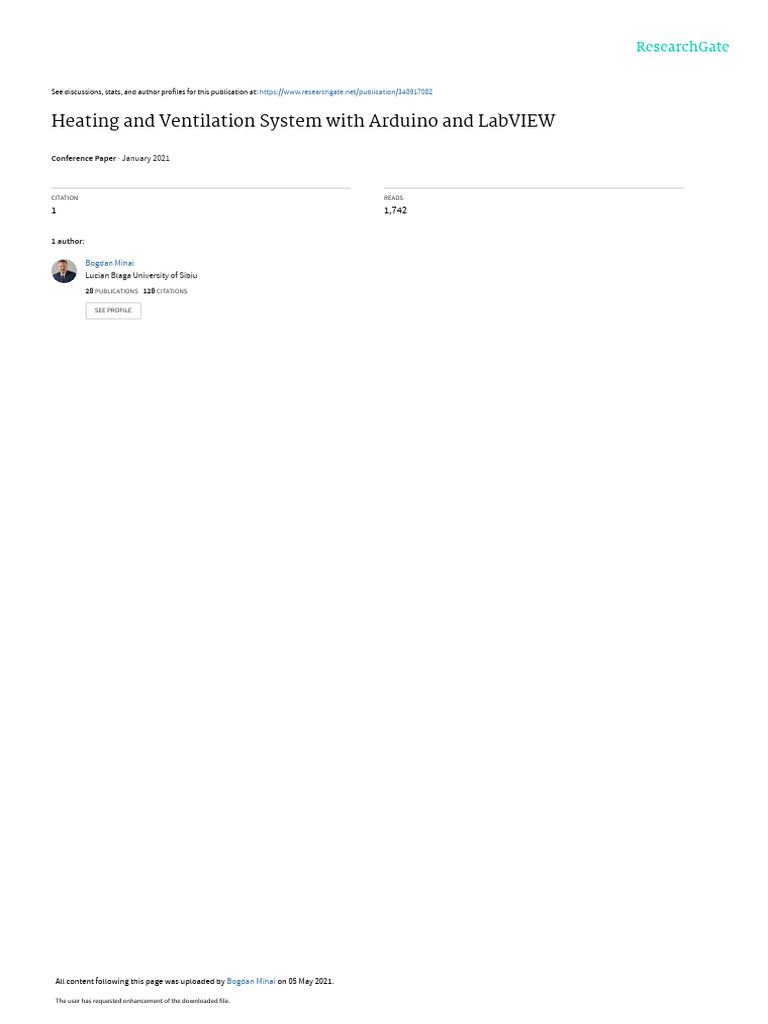 Heating and Ventilation System With Arduino and Lab View | PDF ...