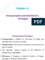 Lecture 4 Transportation and Distribution Strategies