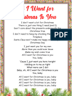 Lyrics - All I Want For Christmas Is You