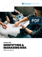 Identifying & Managingrisk: CCSM-204