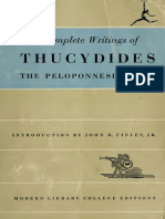 Complete Writings The Peloponnesian War Thucydides Crawley, Richard