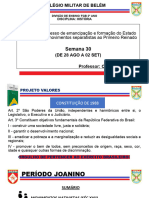 Semana 30 - Período Joanino - 2 Parte