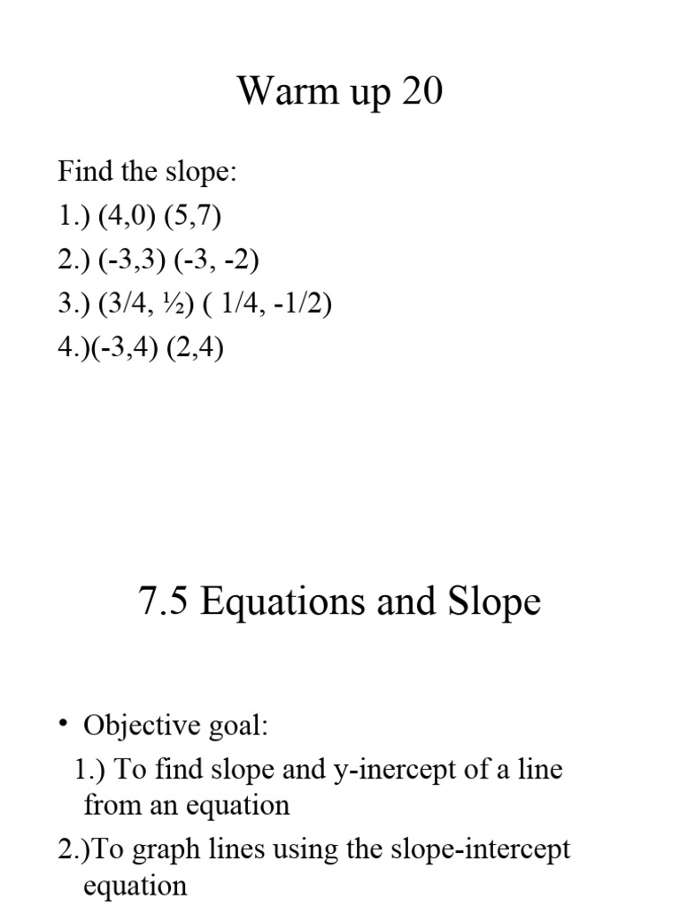 7 5 y MX B PptTROUT09 PDF Mathematical Analysis Applied Mathematics