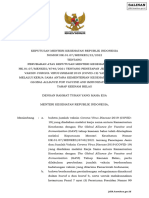 Keputusan Menteri Kesehatan Republik Indonesia Nomor Hk.01.07menkes19832022