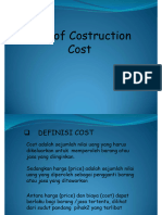 Risk of Construction Cost